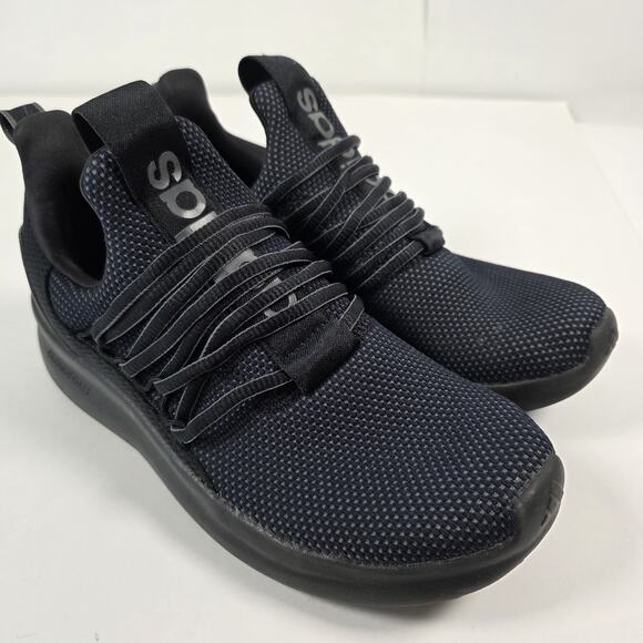 Adidas Lite Racer Adapt 7.0 Sneaker Kids 6 Black Lightweight Slip On Athleisure - Picture 9 of 10